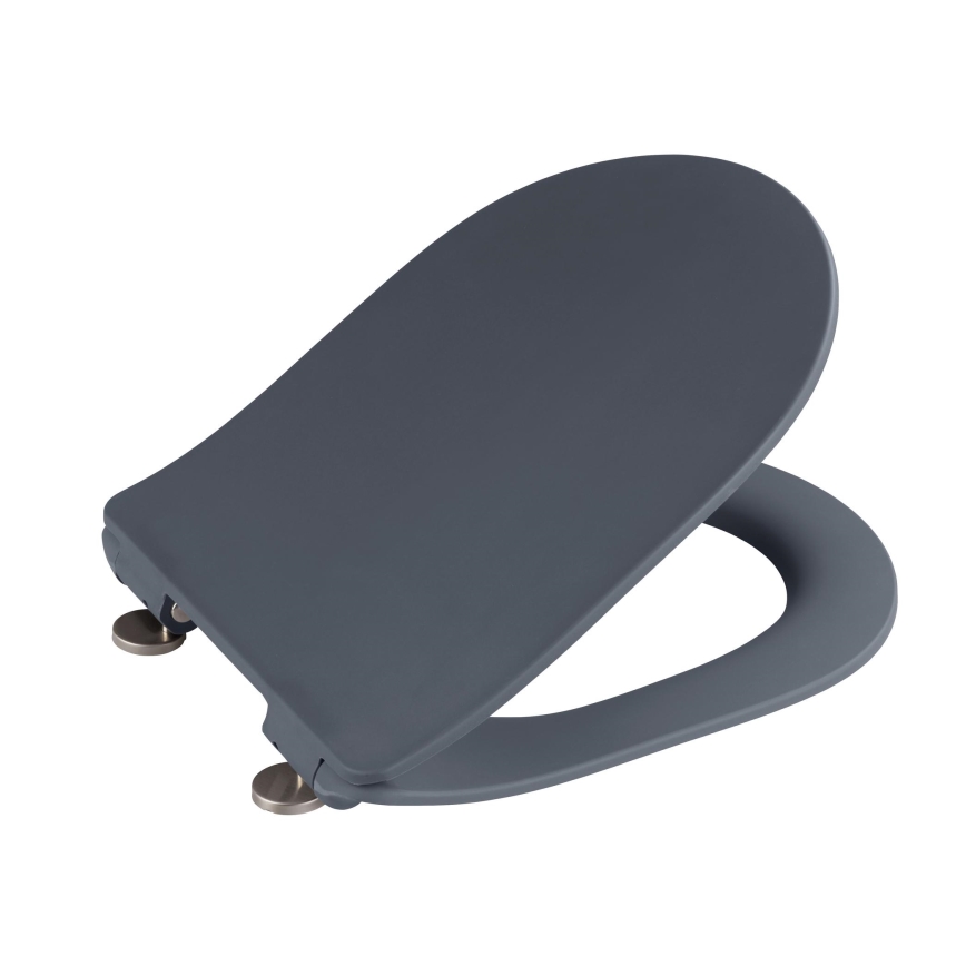 WENKO 23828100-WC κάθισμα WC SEDILO 45,2x36,2 cm γκρι/ασημί