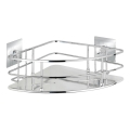 WENKO 23856800-Ράφι TURBO-LOC QUADRO ED. 27,5x19,3 cm ανοξείδωτο/γυαλισμένο χρώμιο