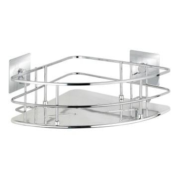 WENKO 23856800-Ράφι TURBO-LOC QUADRO ED. 27,5x19,3 cm ανοξείδωτο/γυαλισμένο χρώμιο
