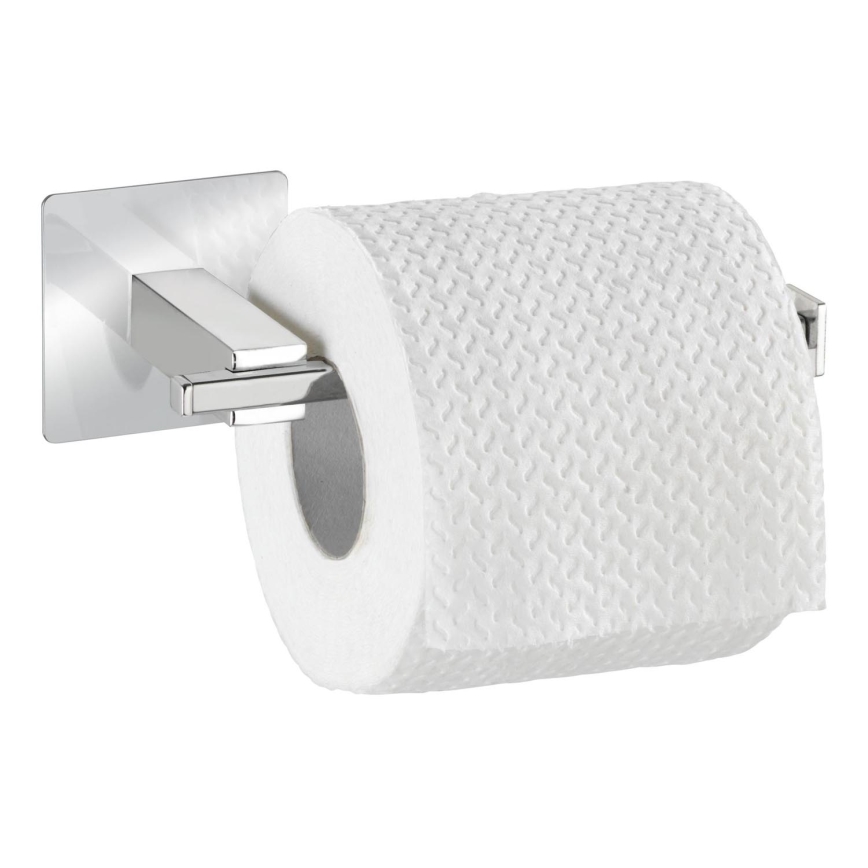WENKO 23859800 - Βάση χαρτιού υγείας TURBO-LOC QUADRO ED 16,5x6,5 cm από ανοξείδωτο ατσάλι