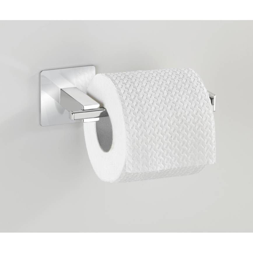 WENKO 23859800 - Βάση χαρτιού υγείας TURBO-LOC QUADRO ED 16,5x6,5 cm από ανοξείδωτο ατσάλι