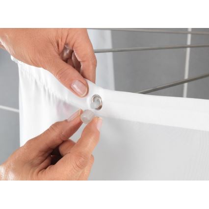 WENKO 23863100 - Στήριγμα ντους 96x72 εκ. ανοξείδωτο/λευκό