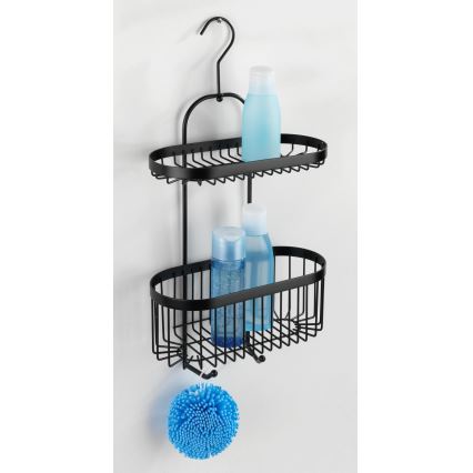 WENKO 23880100 – Ράφι CLASSIC PL. SCHWARZ 26,5x47 cm μαύρο
