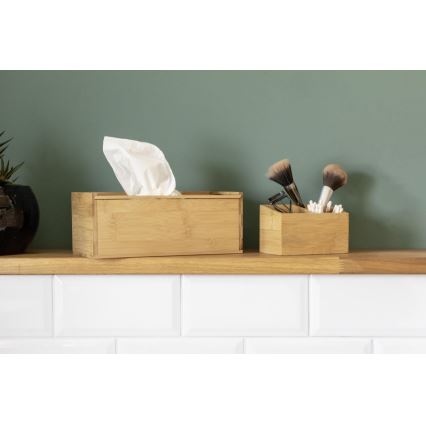 WENKO 23925100 - Θήκη χαρτομάντιλων TERRA 25x13 cm καφέ