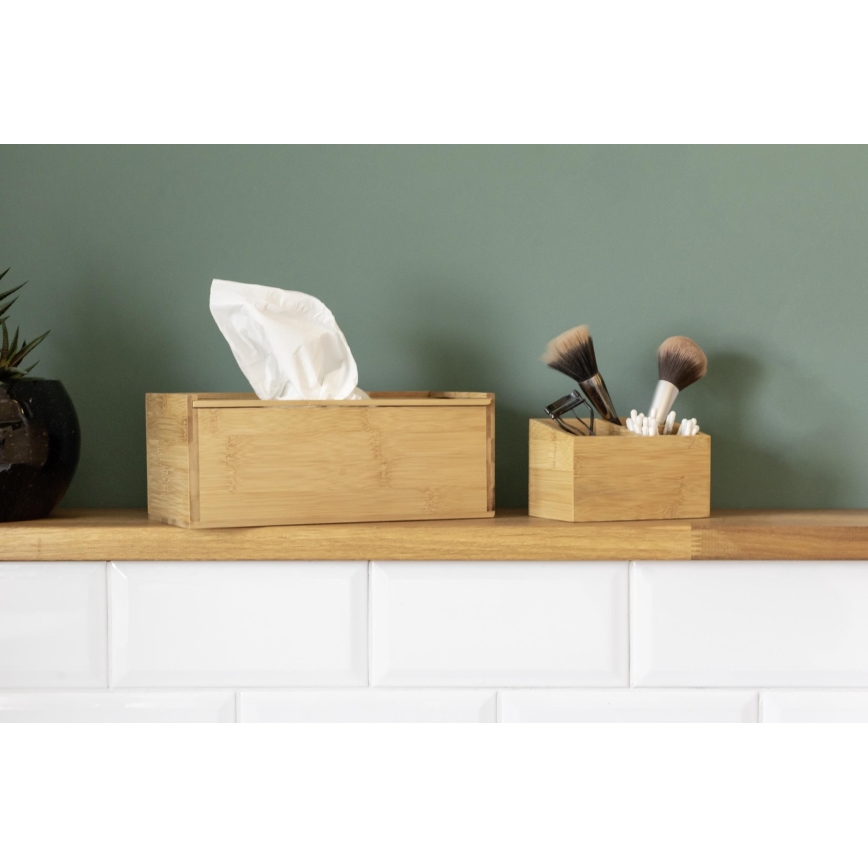 WENKO 23925100 - Θήκη χαρτομάντιλων TERRA 25x13 cm καφέ