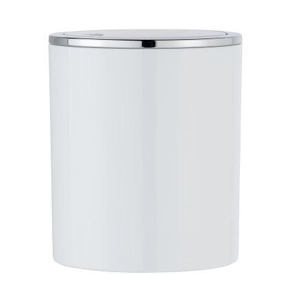 WENKO 23930100 - Κάδος INCA 14x16,8 cm λευκό/γυαλιστερό χρώμιο