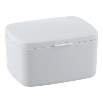 WENKO 23960100 - Κουτί BARCELONA 19,5x16 cm λευκό/γυαλιστερό χρώμιο