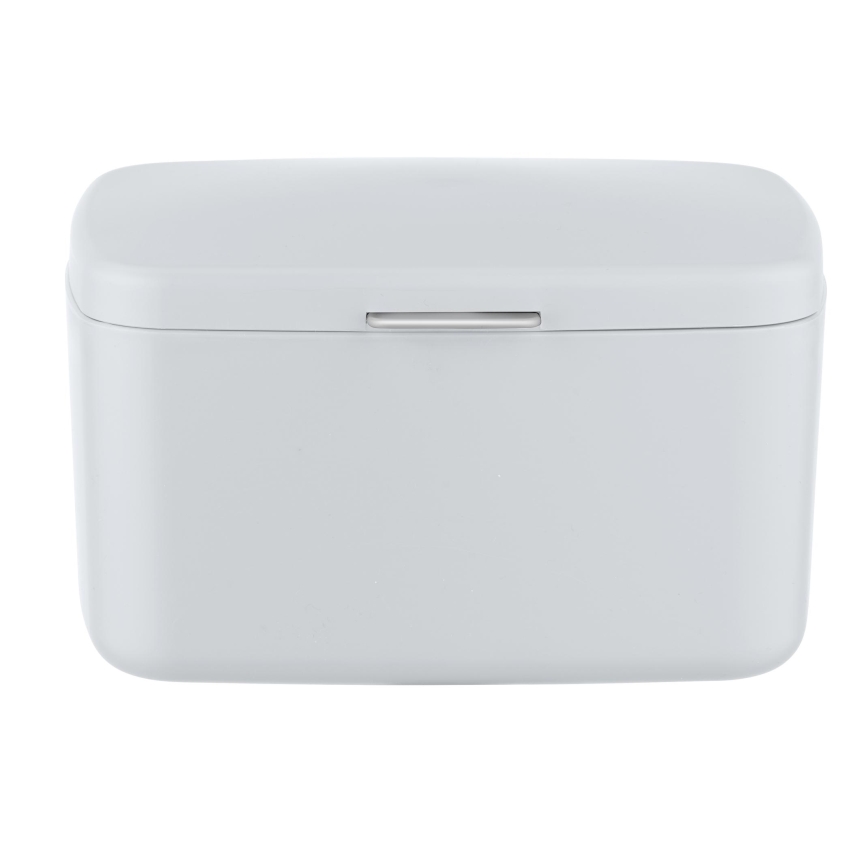 WENKO 23960100 - Κουτί BARCELONA 19,5x16 cm λευκό/γυαλιστερό χρώμιο