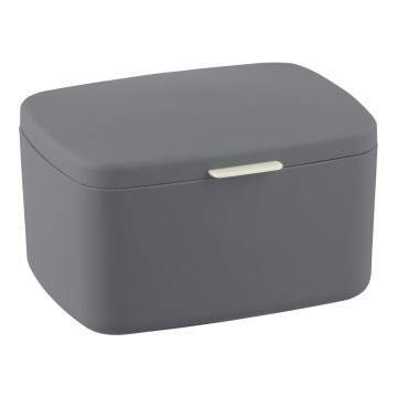 WENKO 23981100 - Κουτί BARCELONA 19,5x16 cm ανθρακί/γυαλιστερό χρώμιο