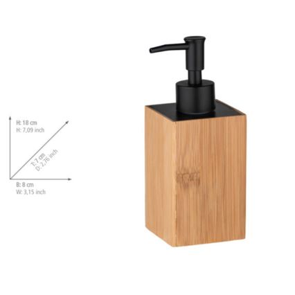 WENKO 23984100 - Δοσομετρητής σαπουνιού PADUA 210 ml καφέ/μαύρο