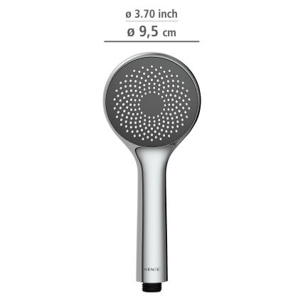 WENKO 23991100 - Κεφαλή ντους WATERSAVING SYSTEM 9,5x9,5 cm γυαλιστερό χρώμιο/γκρι