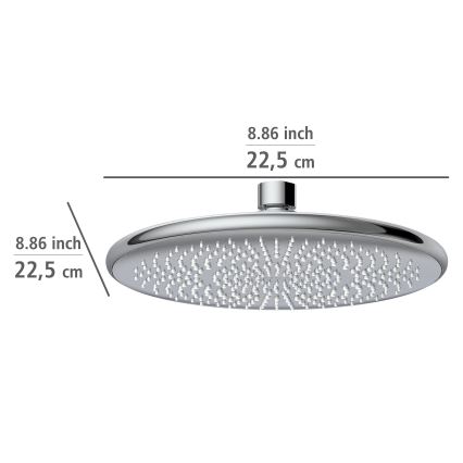 WENKO 23998100 - Κεφαλή ντους ΣΥΣΤΗΜΑ ΕΞΟΙΚΟΝΟΜΗΣΗΣ ΝΕΡΟΥ 22,5x22,5 cm γυαλιστερό χρώμιο