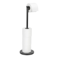 WENKO 24034100 - Βάση για χαρτί υγείας 21 x 55 εκ. μαύρο/ασημί