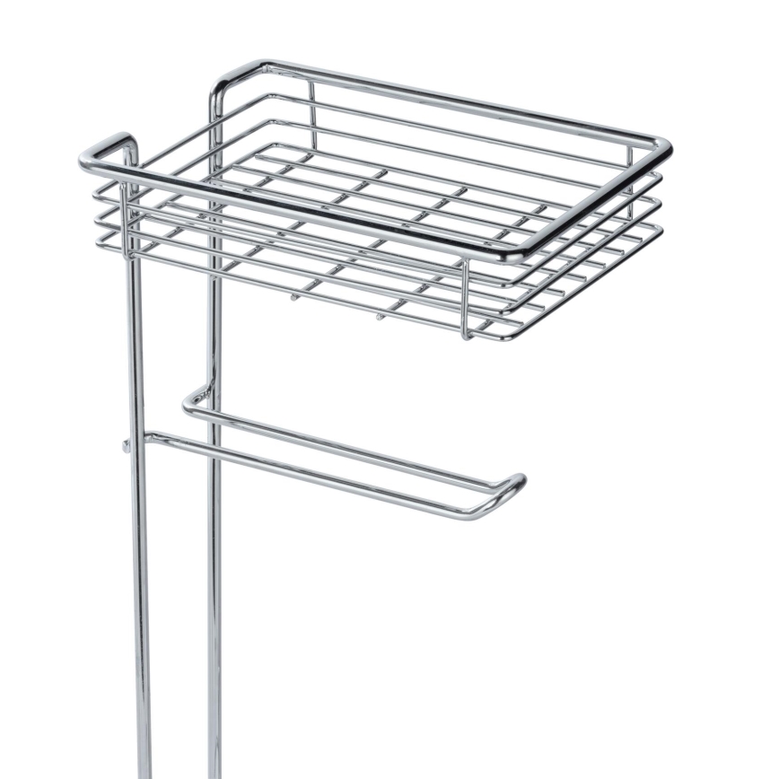 WENKO 24074800 - Βάση για χαρτί τουαλέτας 16x59 εκ., γυαλιστερό χρώμιο