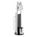 WENKO 24075800 - Σετ WC RAVINA 20x707 cm ανοξείδωτο/ασημί/μαύρο