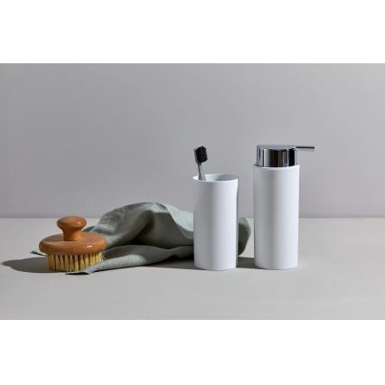 WENKO 24077800 - Σετ CALVO 6,5x13 cm λευκό/γυαλιστερό χρώμιο