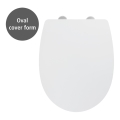 WENKO 24080800-WC κάθισμα TAVOLA 36,5x45 cm λευκό/γυαλιστερό. χρώμιο