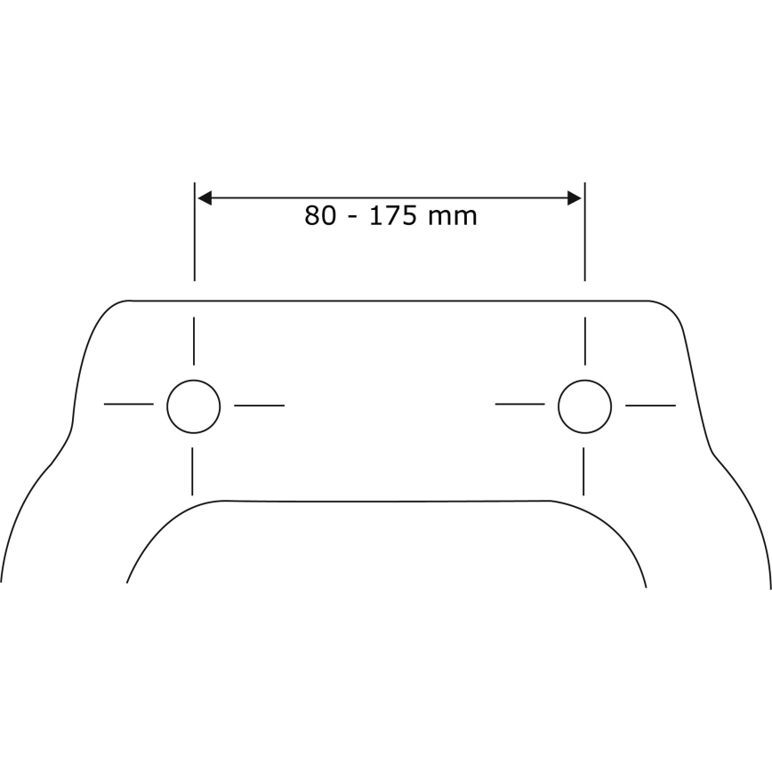 WENKO 24080800-WC κάθισμα TAVOLA 36,5x45 cm λευκό/γυαλιστερό. χρώμιο