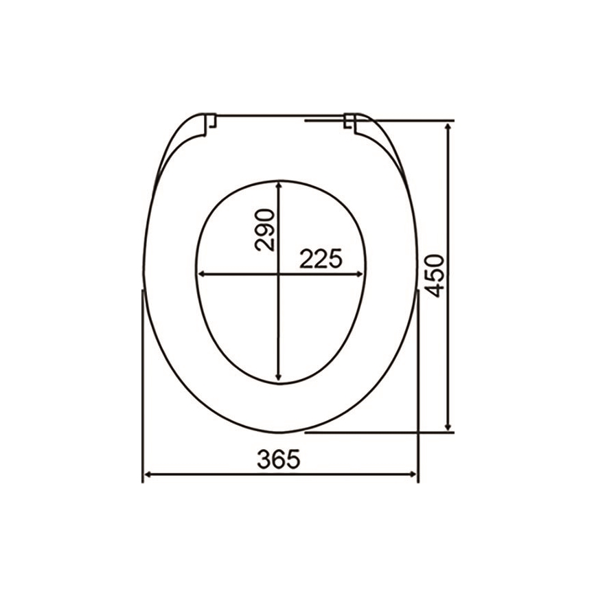 WENKO 24081800-Κάθισμα λεκάνης BALTIC 38,8x45 cm πολύχρωμο/λευκό