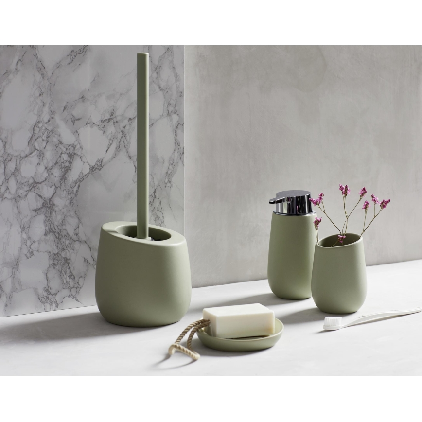 WENKO 24120100 - Βούρτσα WC BADI 13,5x38 cm πράσινη