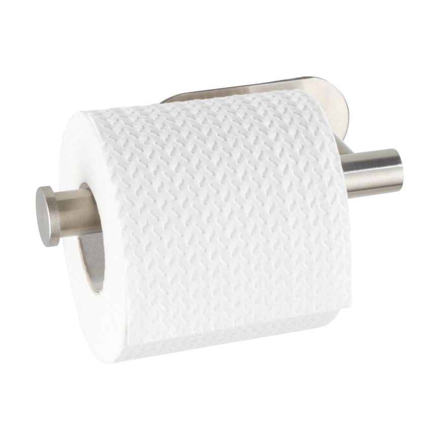 WENKO 24166100 - Βάση για χαρτί τουαλέτας TURBO-LOC OREA MATT 16x7 cm ανοξείδωτο/ασημί