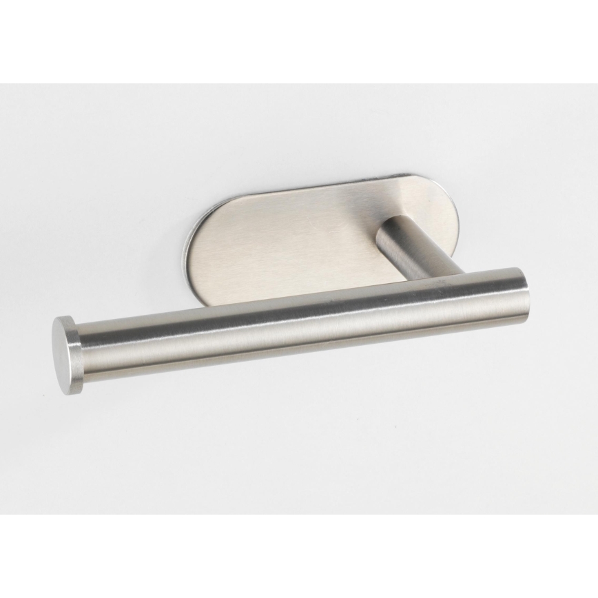 WENKO 24166100 - Βάση για χαρτί τουαλέτας TURBO-LOC OREA MATT 16x7 cm ανοξείδωτο/ασημί