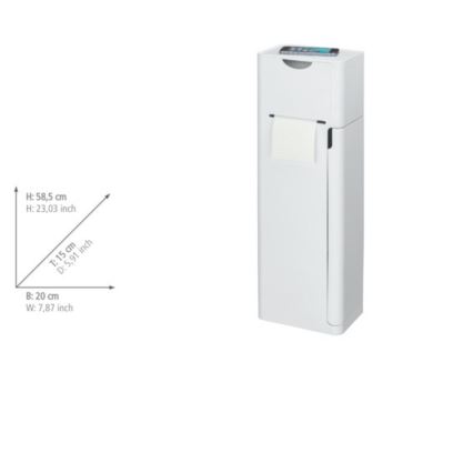 WENKO 24212100 - Βούρτσα WC IMON 20x58,5 cm λευκή