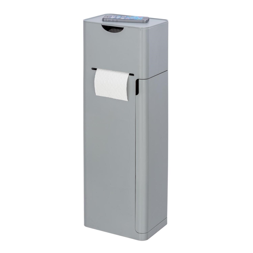 WENKO 24213100 - Βούρτσα WC IMON 20x58,5 cm γκρι
