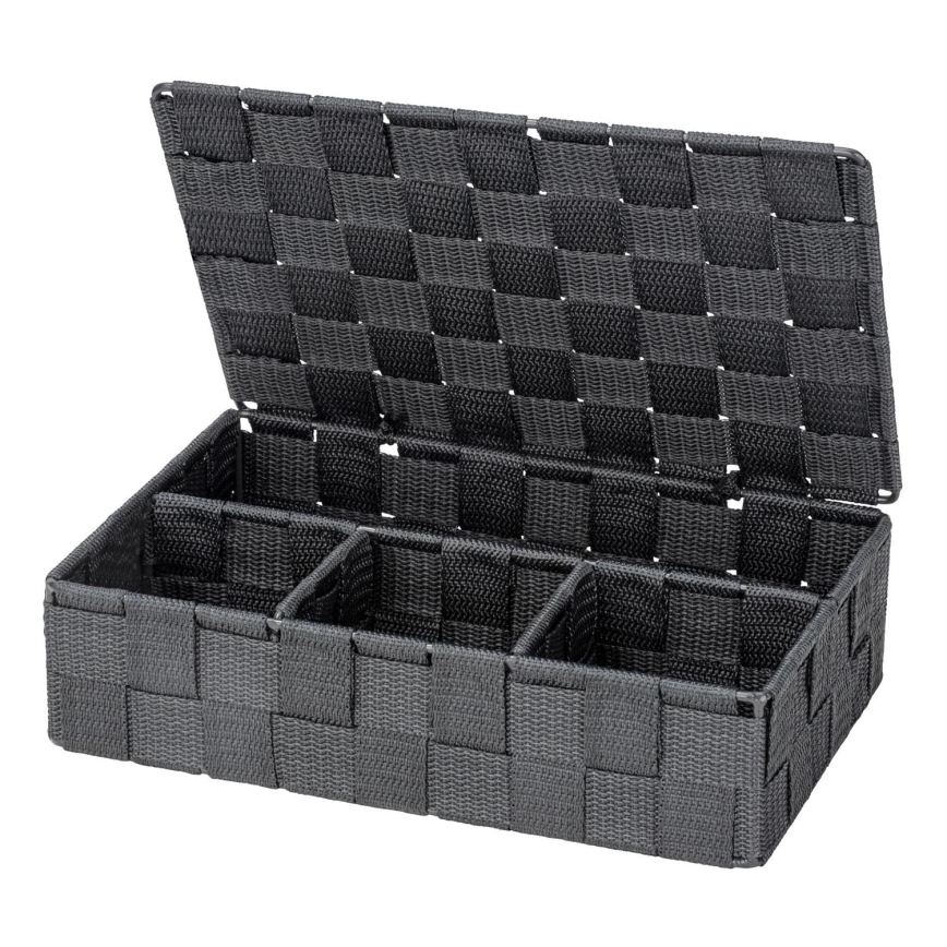 WENKO 24223100 - Καλάθι ADRIA 26x17 εκ. γκρι/ανθρακί