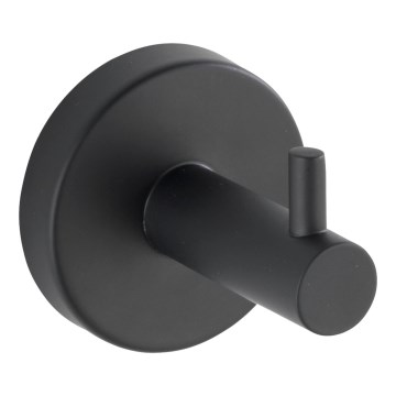 WENKO 24232100-Γάντζος BOSIO BLACK 5,5x5,5 cm ανοξείδωτο/ασημί