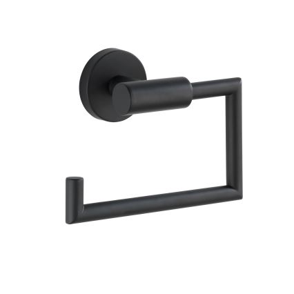 WENKO 24240100-Βάση για χαρτί υγείας BOSIO BLACK 15x10,5 εκ. ανοξείδωτο/ασημί