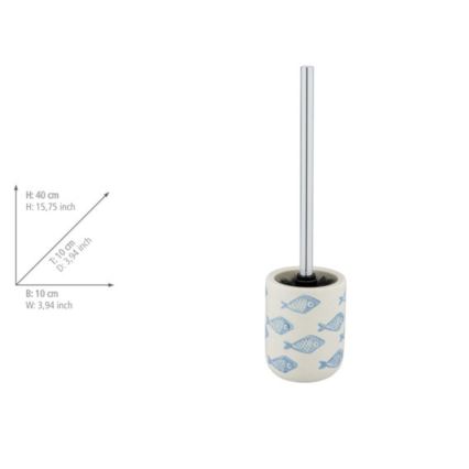 WENKO 24313100 - Βούρτσα WC AQUAMARIN 10x40 εκ. μπεζ