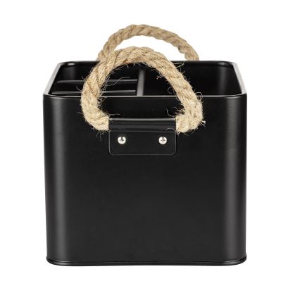 WENKO 24328100 - Αποθηκευτικό κουτί GARA 19x13 cm μαύρο