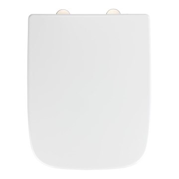 WENKO 24334100-Καπάκι WC EXCLUSIVE 46,5x37 cm λευκό/ασημί