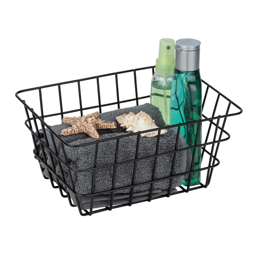 WENKO 24371100 - Καλάθι VIANA 18x25 cm μαύρο