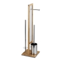 WENKO 24391100 - Βούρτσα WC RIVALTA 18x70 cm καφέ/λευκό/μαύρο
