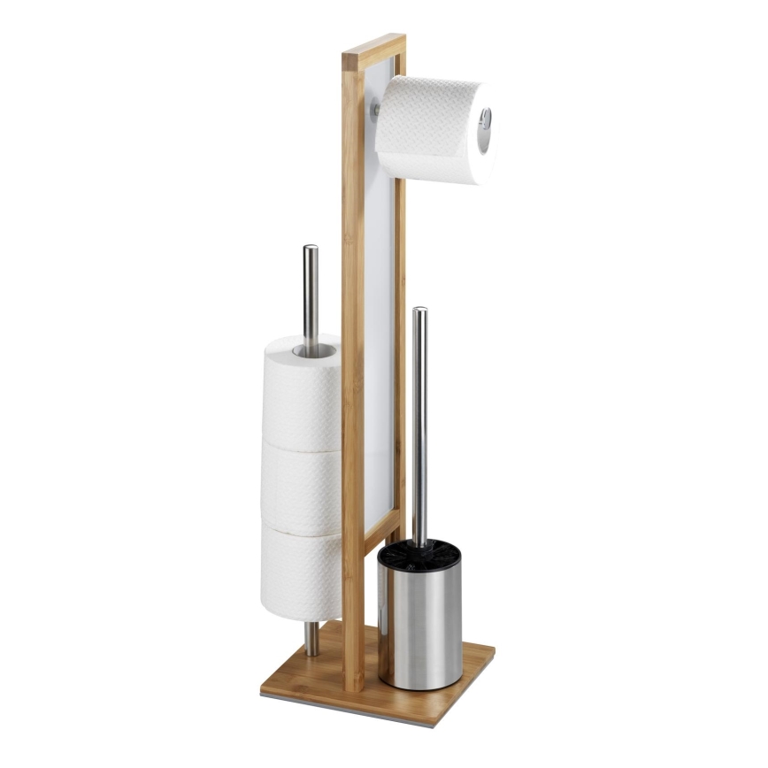 WENKO 24391100 - Βούρτσα WC RIVALTA 18x70 cm καφέ/λευκό/μαύρο