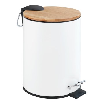 WENKO 24392100 - Καλάθι TORTONA 17x23,5 cm λευκό/καφέ/μαύρο