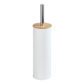 WENKO 24393100 - Βούρτσα τουαλέτας TORTONA 9,5x38,5 cm λευκή/καφέ