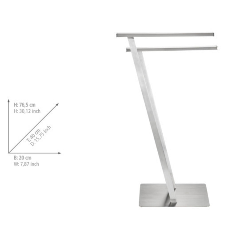 WENKO 24397100 - Βάση πετσετών LIRIO 20x76,5 cm ανοξείδωτο/σατινέ