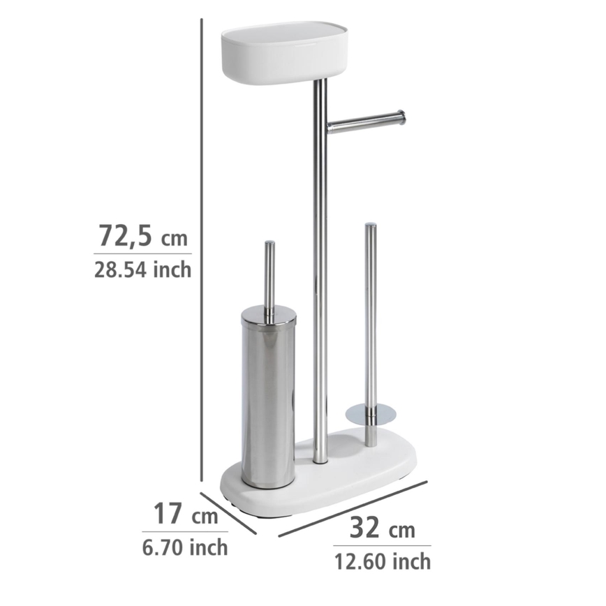 WENKO 24420100 - Σετ WC RIVAZZA 17x72,5 cm λευκό