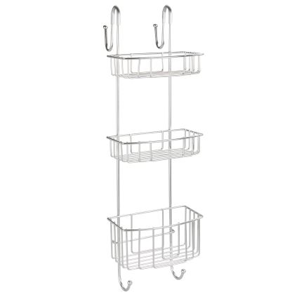 WENKO 24422100 - Ράφι OLESI 22,5x70 cm από ανοξείδωτο ατσάλι/ασημί