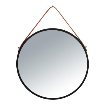 WENKO 24424100 - Καθρέφτης BORRONE 40x40 cm μαύρο/ασημί