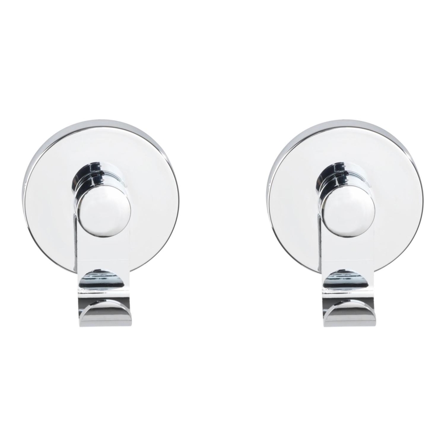 WENKO 24466100-Γάντζος VACUUM-LOC 6x7 cm γυαλισμένο χρώμιο