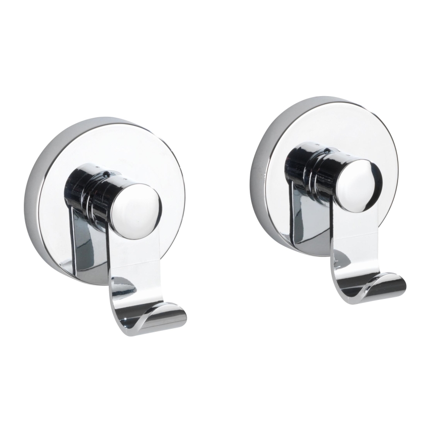 WENKO 24466100-Γάντζος VACUUM-LOC 6x7 cm γυαλισμένο χρώμιο