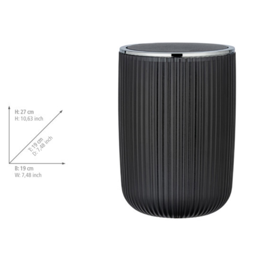 WENKO 24493100 - Κάδος απορριμμάτων AGROPOLI 19x27 εκ. γκρι