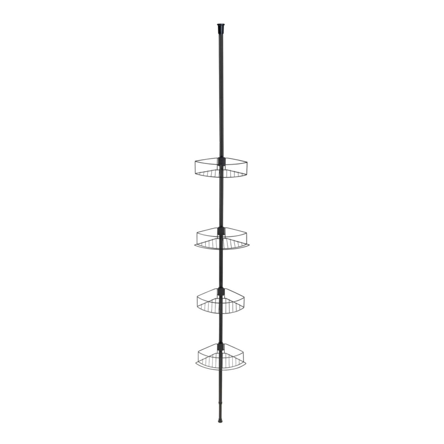 WENKO 24568100-Γωνιακό ράφι DOLCEDO 31x230 cm ανοξείδωτο/μαύρο