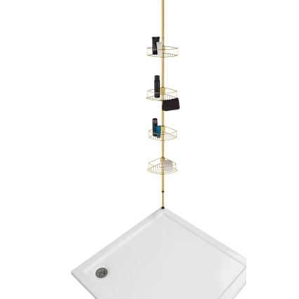 WENKO 24569100-Γωνιακό ράφι DOLCEDO 31x275 cm χρυσό