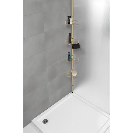 WENKO 24569100-Γωνιακό ράφι DOLCEDO 31x275 cm χρυσό
