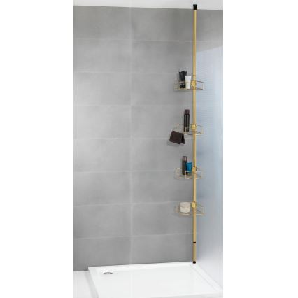 WENKO 24569100-Γωνιακό ράφι DOLCEDO 31x275 cm χρυσό